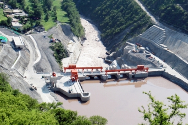 ▲대우건설이 시공한 파키스탄 파트린드 수력발전소 전경