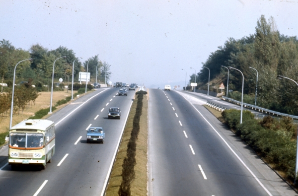 ▲1970년대 경부고속도로 모습