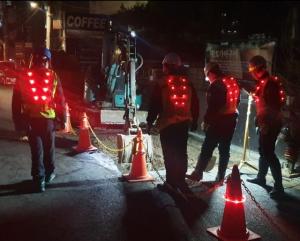 서울시, 야간 상수도 공사 시 ‘LED 안전장구’ 착용