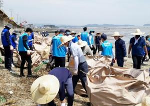 해양환경공단, 서천군 해안가 쓰레기 수거 봉사활동